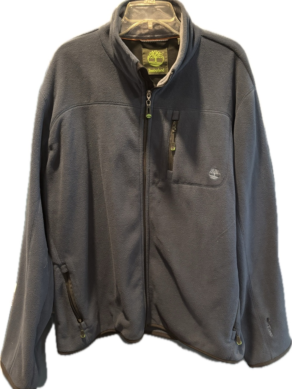 Timberland men’s size 2 XL full zip up polar tech fleece Navy blue jacket